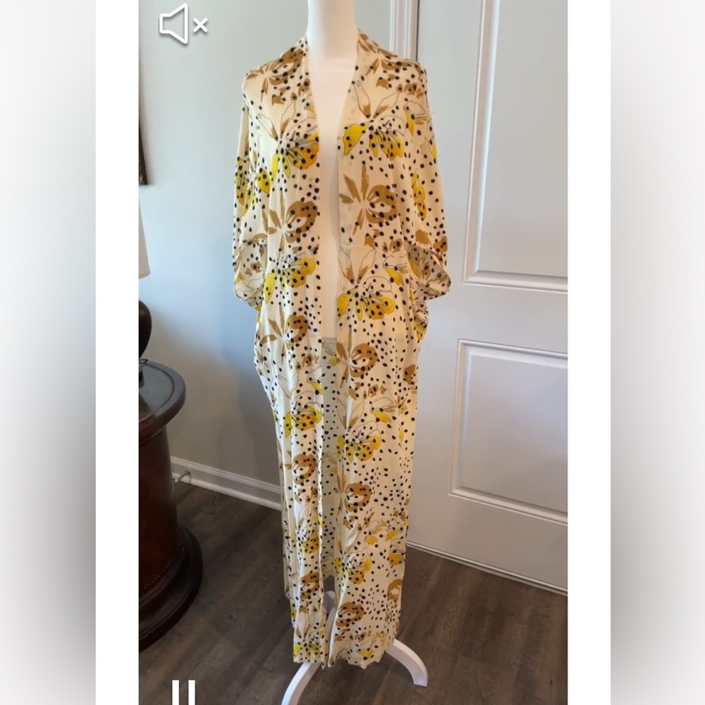 Anthropologie Bel Kazan Sadie Duster Kimono One Size Fits Most NEW with Tag